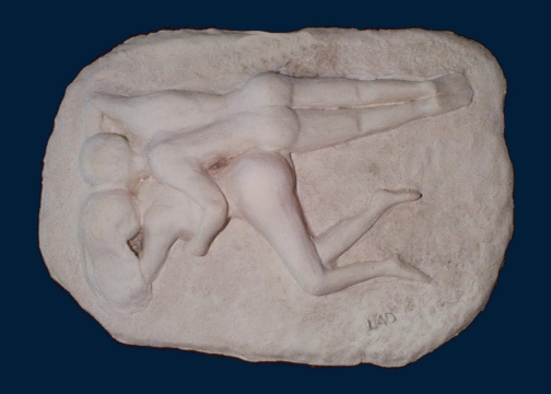 Clay Sculpture " At Rest "