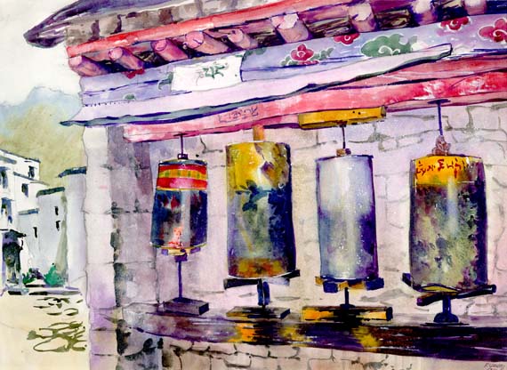 prayer-wheels