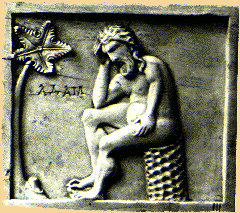 Picture of Adam 12 century ivory