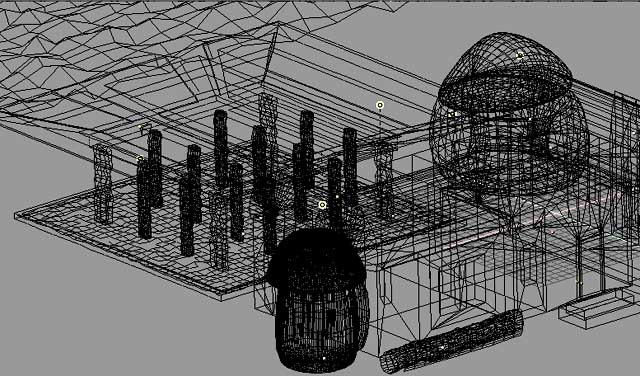 Partitions House mesh perspective