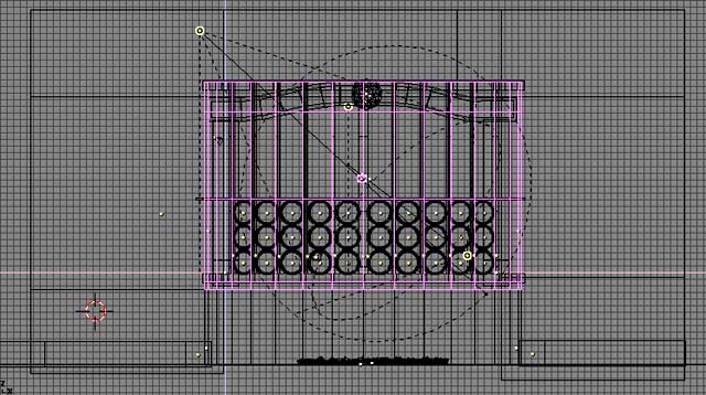 window mesh front view